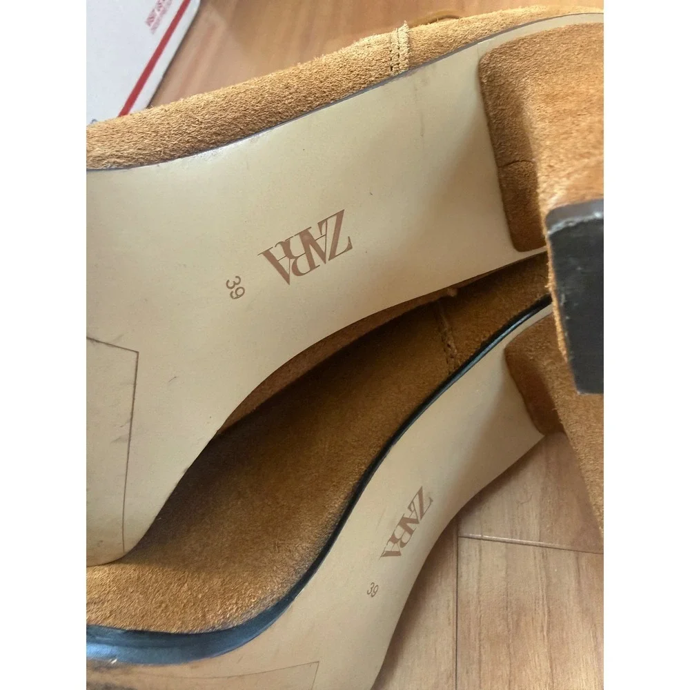 Zara brown pointed
